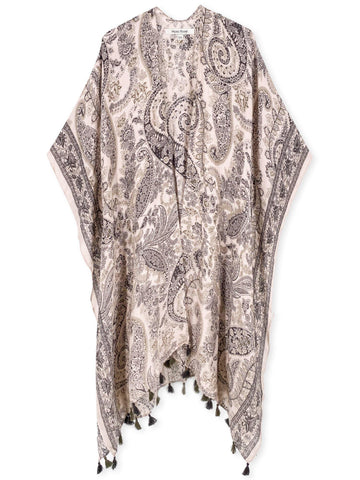 Gaia Sand Print Kimono - Shopmossrose